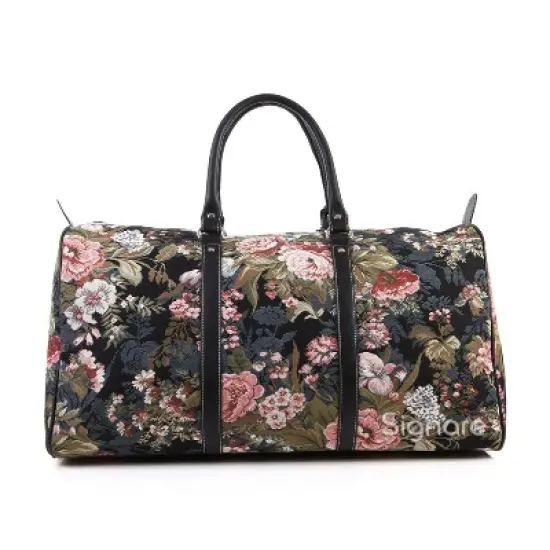 Signare USA Peony Floral Big Holdall/Duffel Bag image {7}