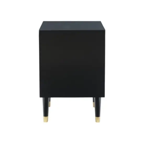 2 Drawer Geo Textured Nightstand - Linon image {3}