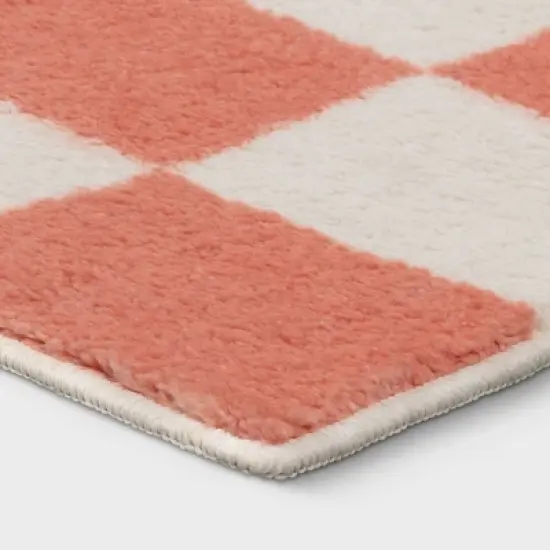 Checker Kids' Rug Pink - Pillowfort&trade; image {2}