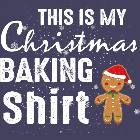 Women's Design By Humans Gingerbread Christmas Baking Shirt By shirtpublic Racerback Tank Top image {1}