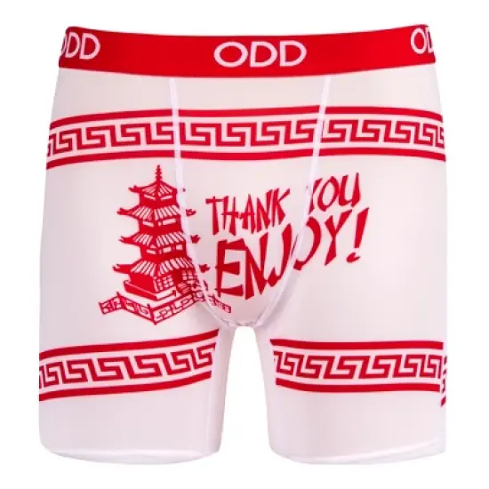 Odd Sox Men's Funny Underwear Boxer Briefs, Top Ramen Noodle Soup Flavors, Novelty Print image {10}
