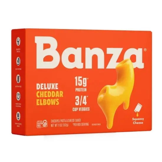 Banza Gluten-Free Chickpea Mac and Deluxe Cheddar - 11oz image {8}