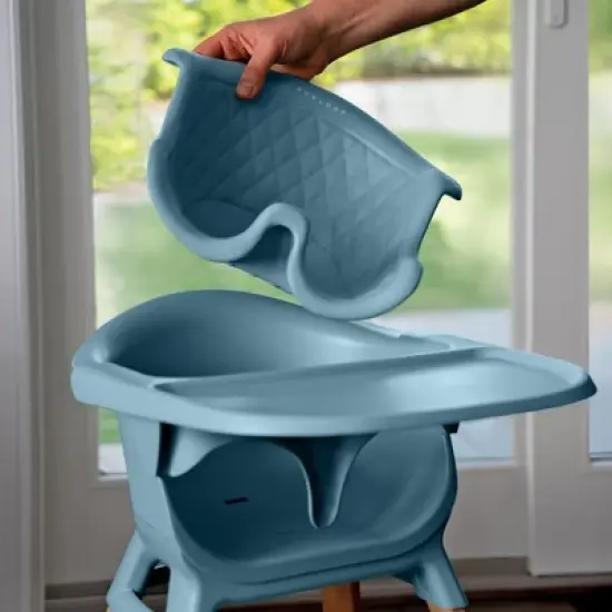 Evrloop 3-in-1 High Chair - Sustainable Design that Grows with Your Child - Nantucket Blue image {5}