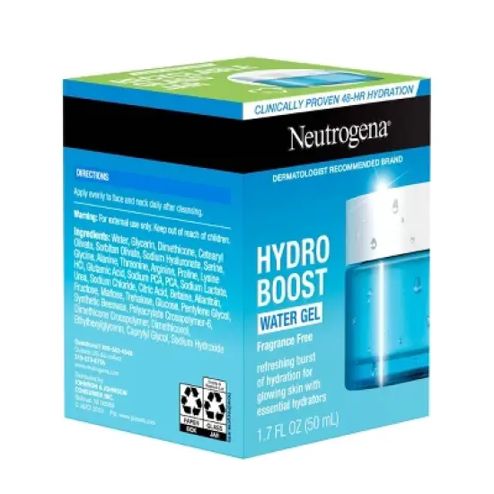 Neutrogena Hydro Boost Water Gel Face Moisturizer with Hyaluronic Acid for Dry Skin - Fragrance Free - 1.7 oz image {8}