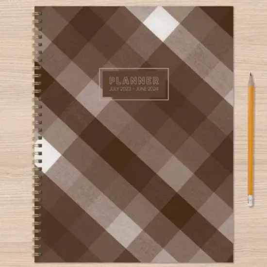 TF Publishing 2023-24 Academic Planner Weekly/Monthly 8.5"x11" Collegiate Brown image {5}