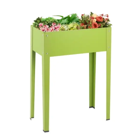 Tangkula Outdoor Elevated Garden Plant Stand Raised Garden Bed with Legs for Indoor and Outdoor Use 25" x13" x 31.5" image {7}
