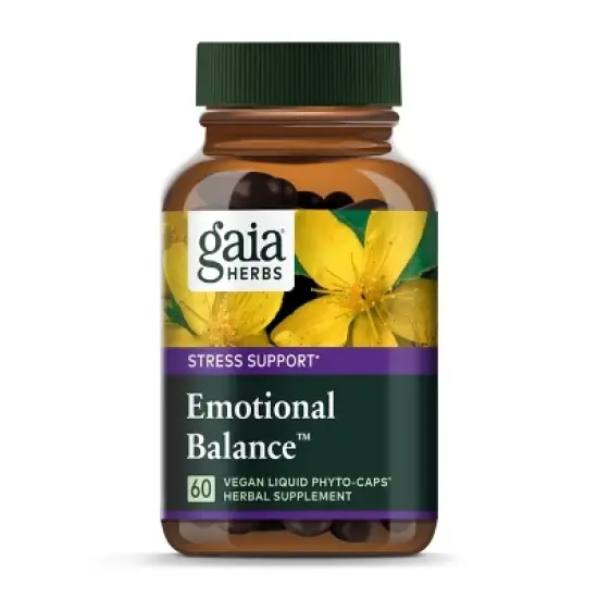 Gaia Herbs Emotional Balance - Stress Support Supplement to Help the Body Cope with Stress - 60 Vegan Liquid Phyto-Capsules image {8}