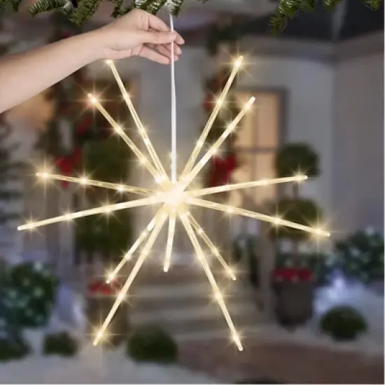 Gemmy LED LightShow 22-inch Classic White StarBurst image {1}