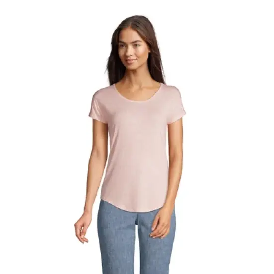 Lands' End Women's U-neck Jersey T-shirt image {10}