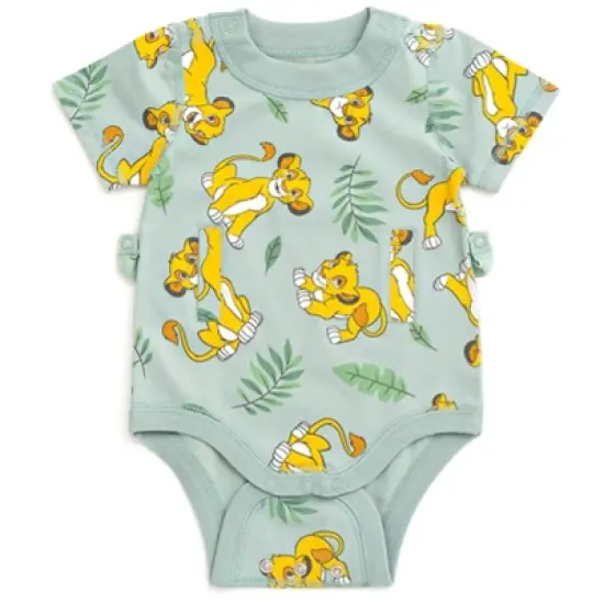 Disney G-Tube Adaptive Baby Bodysuit Mickey Mouse Lion King Winnie the Pooh Pluto Simba Piglet Newborn to Toddler image {9}