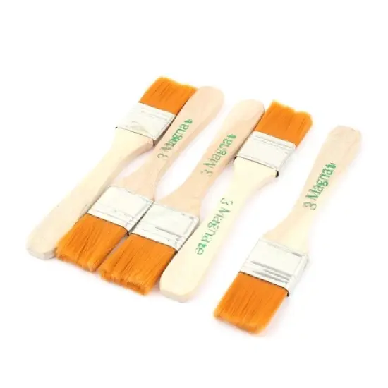 Unique Bargains Baking Bakeware Bread Cook Pastry Oil Cream BBQ Basting Brush 5 Pcs image {5}