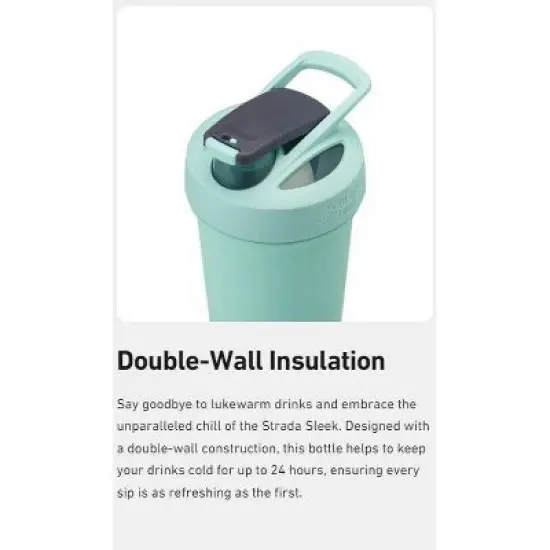 BlenderBottle 25oz Strada Sleek Stainless Steel Shaker Bottle image {3}