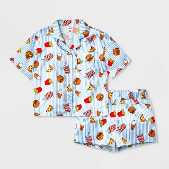 Girls' Satin Coat Pajama Set - art class&trade; image {4}