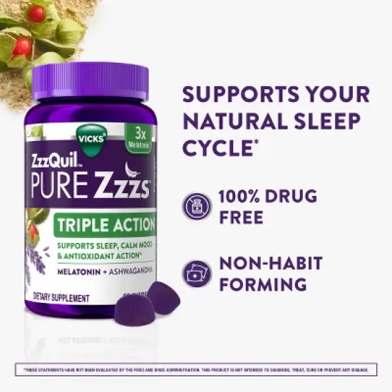 Pure Zzzs Triple Action Melatonin Gummies image {2}