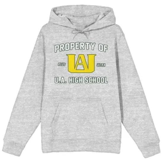 My Hero Academia Property of U.A. High School Men's Athletic Heather Graphic Hoodie image {3}