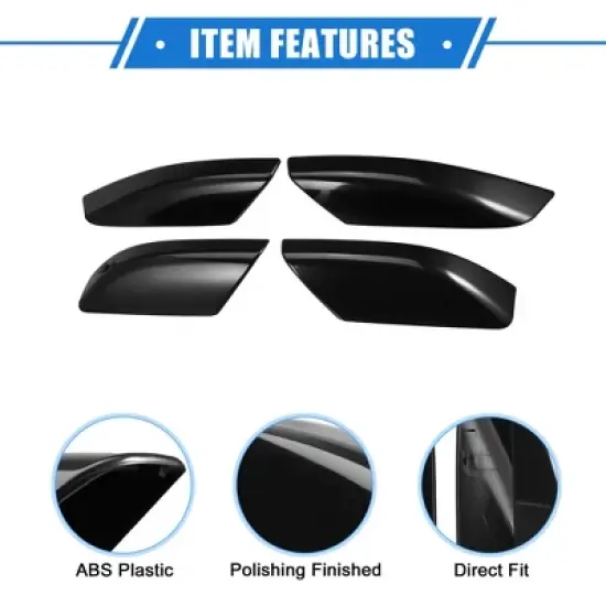 Unique Bargains Car Roof Rack Side Rails End Cover Shell Cap for Toyota 4Runner N210 2003-2009 Plastic 4pcs image {3}