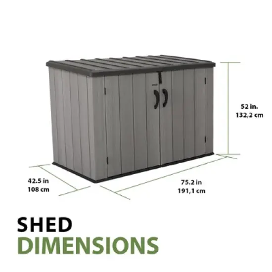 Lifetime Horizontal Storage Shed (60489) image {6}