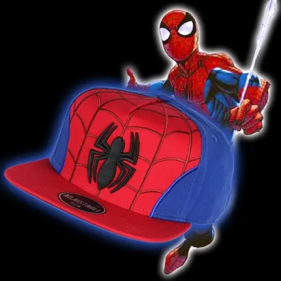 Marvel Comics Spiderman Embroidered Classic Character Costume Snapback Hat Multicoloured image {2}
