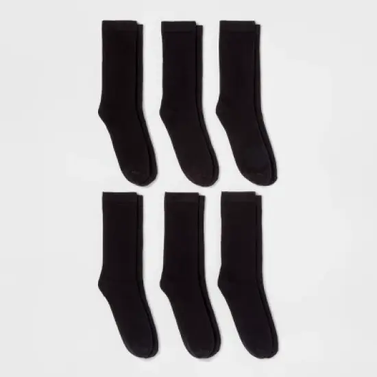 Women's 6pk Crew Socks - A New Day&trade; 4-10 image {2}