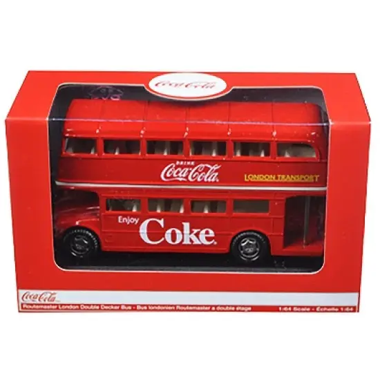 1960 Routemaster London Double Decker Bus Red "Coca-Cola" 1/64 Diecast Model by Motorcity Classics image {2}