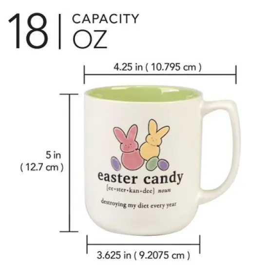 Certified International (Set of 4) 18oz Easter Words Mugs image {6}