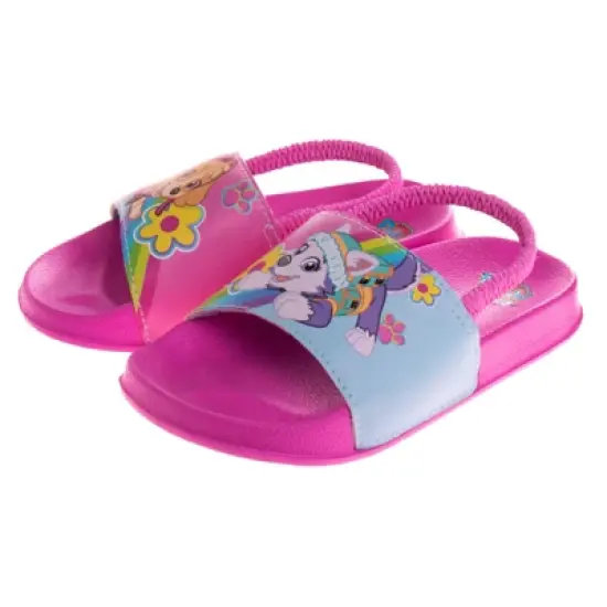 Nickelodeon Paw Patrol Kids Boys Girls Flip Flop Summer Beach Slide Sandals with back strap (Sizes 5-12 Toddler/Little Kid) image {2}