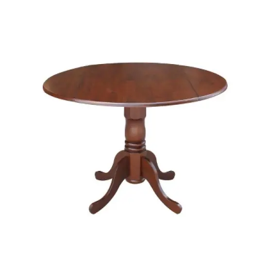 42" Mason Round Dual Drop Leaf Dining Table - International Concepts image {22}