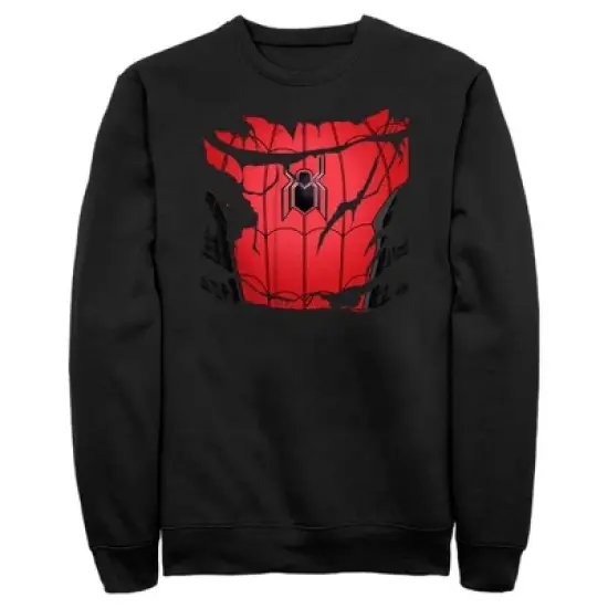 Men's Marvel Spiderman: No Way Home Ripped Costume Sweatshirt image {3}