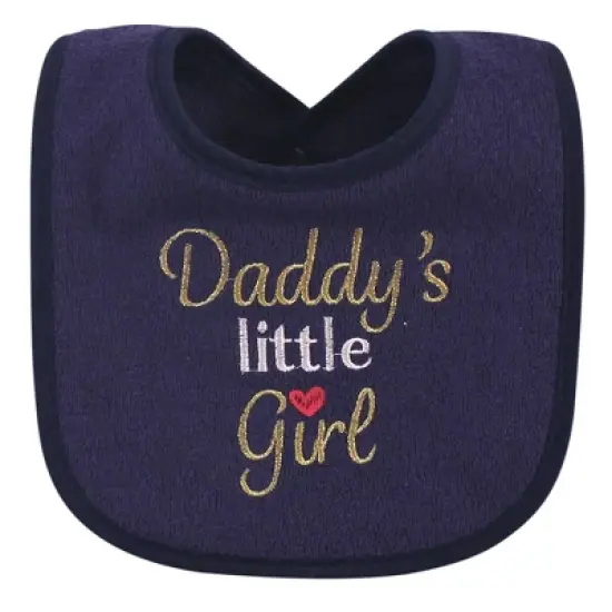 Hudson Baby Infant Girl Cotton Terry Drooler Bibs with Fiber Filling 10pk, Holiday Girl I Am One, One Size image {5}