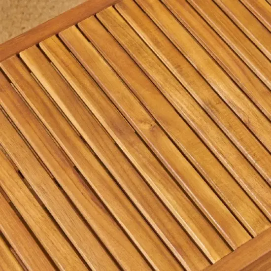 Grenada 6pc Acacia Wood Sofa Set - Teak/Red - Christopher Knight Home: Modular Sectional, Coffee Table image {3}