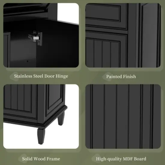 Whisen 24" Bathroom Vanity with Sink, Drawers & Adjustable Shelf image {3}