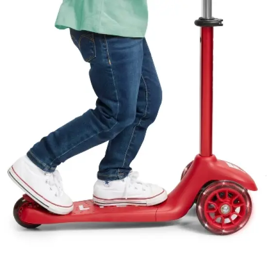 Radio Flyer Glider Junior Kick Scooter with Light Up Wheels: 3-Wheel, Ages 2-5, 44 lb Capacity image {8}