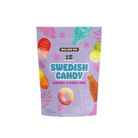Rolling Pin Chewy & Fizzy Gummy Swedish Candy - 5.2oz image {2}