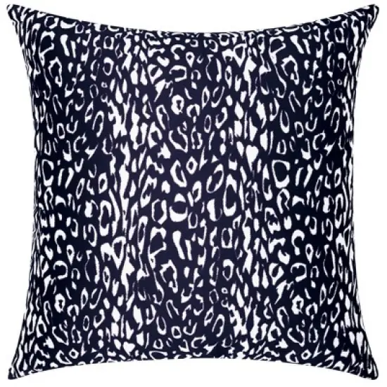 Mina Victory  Leopard Lilac Outdoor Throw Pillow image {2}