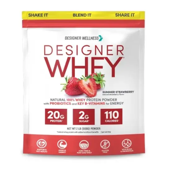 Designer Whey Protein Powder, Double Chocolate,  2lb image {8}