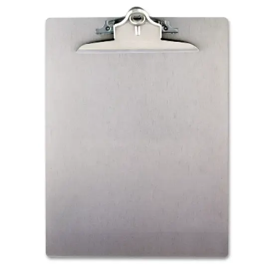 Saunders Aluminum Clipboard w/High-Capacity Clip 1" Clip Cap 8 1/2 x 12 Sheets Silver 22517 image {4}