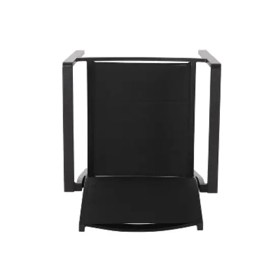 Christopher Knight Home 2pc Wilbur Mesh and Aluminum Outdoor Dining Chairs  Black image {8}