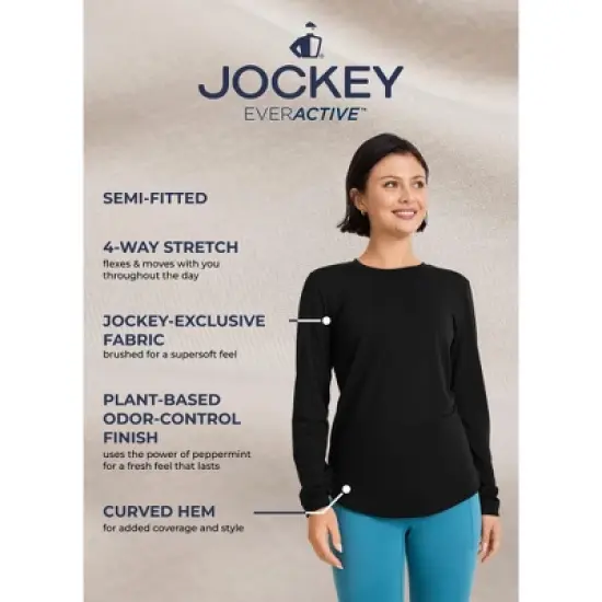 Jockey Women's EVERACTIVE Long Sleeve Crew Neck Tee image {2}