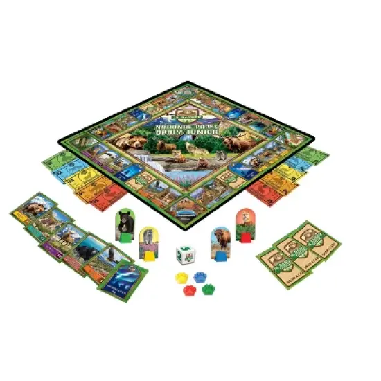 MasterPieces Junior Ranger National Parks Opoly Jr. Board Game - Explore World of Animals image {2}