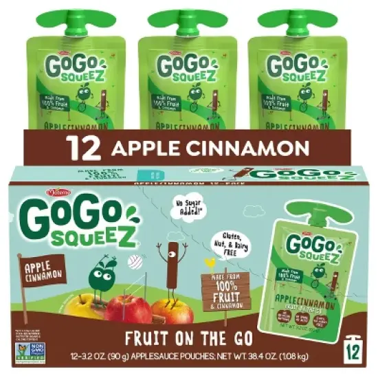 GoGo squeeZ Applesauce, Apple Cinnamon 
 image {5}