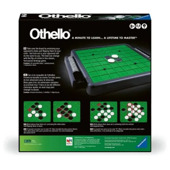 Ravensburger Othello Board Game: Classic Strategy Game, 2 Player, 15-Minute Gameplay, Includes Game Pieces & Board image {4}