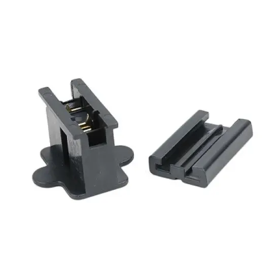 Novelty Lights Black Snap-On Vampire Plug SPT-2 for C9/C7 Socket or Zip Cord Wire image {2}