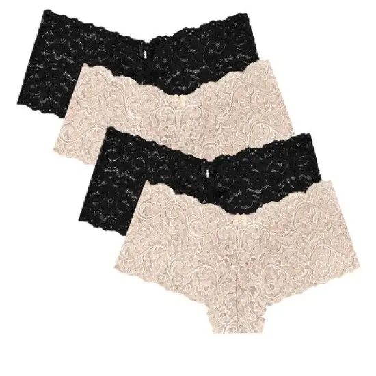 Smart & Sexy Signature Lace Cheeky Panty 4-Pack image {5}