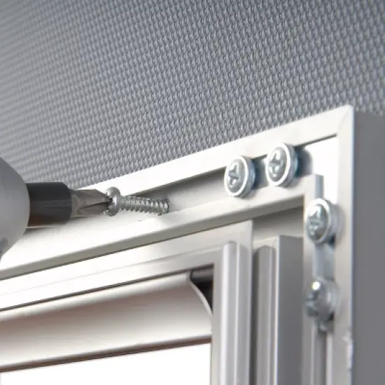 Azar Displays Medium Enclosed Magnetic Message Board w/ Lock & Key image {3}