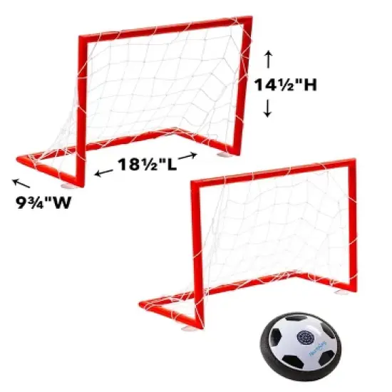 HearthSong Indoor Light Up Air Hover Soccer Game with Two Goals image {8}