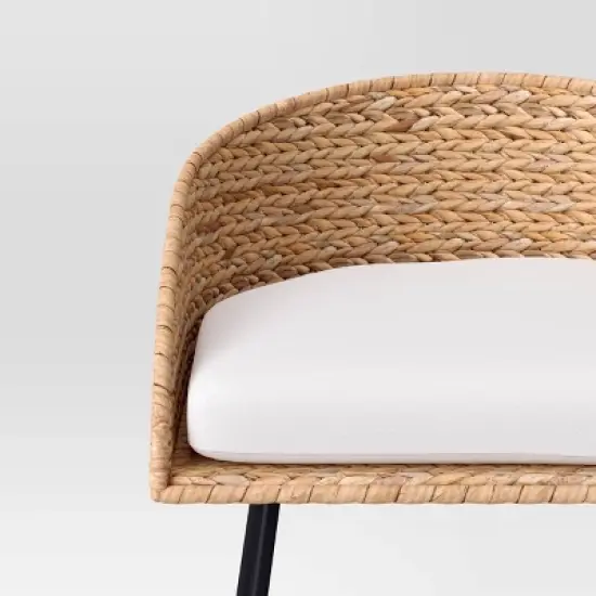 Landis Woven Backed Counter Height Barstool with Cushion - Threshold&trade; image {4}