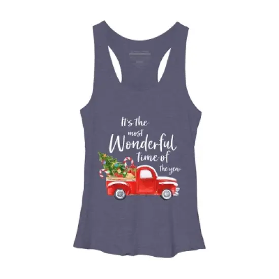 Women's Design By Humans It's The Most Wonderful Time Of The Year Christmas Shirt By TEEARTLAB Racerback Tank Top image {4}