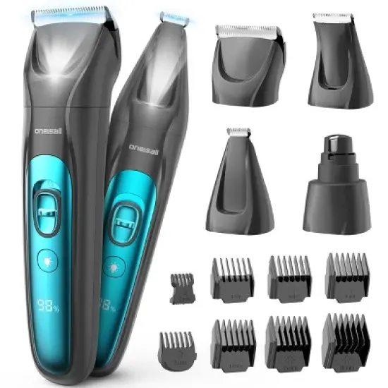 Oneisall FC10 Quiet Dog Clippers w/ LED Light, Rechargeable Nail Grinder & Hair Trimmer for Paw & Body image {9}