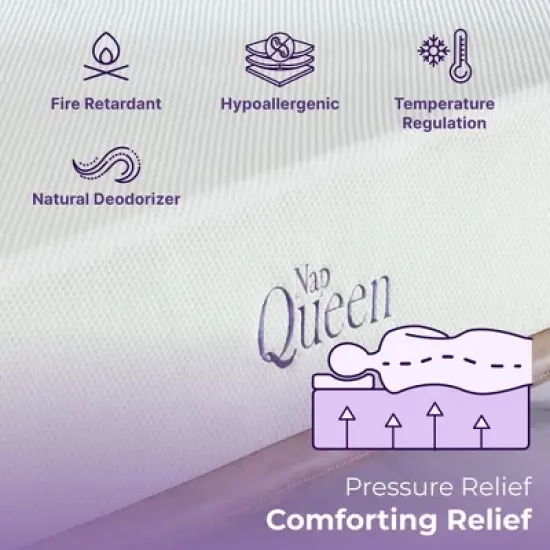 NapQueen 12" Elizabeth Cooling Gel Memory Foam Mattress image {9}
