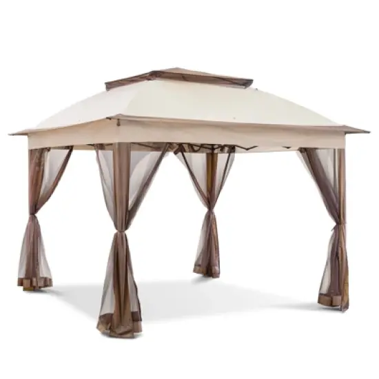 UPTIOT 11 Ft. W x 11 Ft. D Steel Pop-up Gazebo image {12}